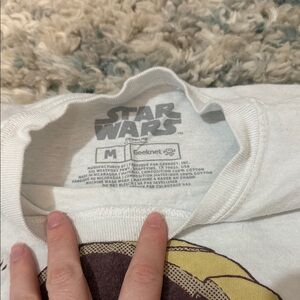 Star Wars White Tee with Graphic Design